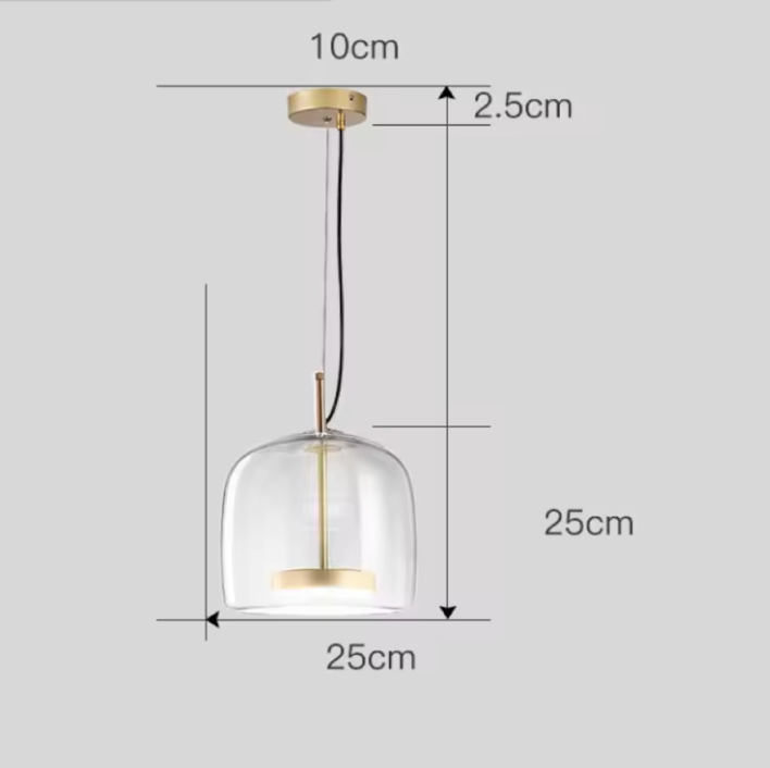 Hotel Glass Pendant Light – Luxury Glass Hanging Lamp | Elegant Contemporary Ceiling Lighting
