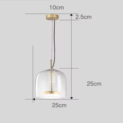 Hotel Glass Pendant Light – Luxury Glass Hanging Lamp | Elegant Contemporary Ceiling Lighting
