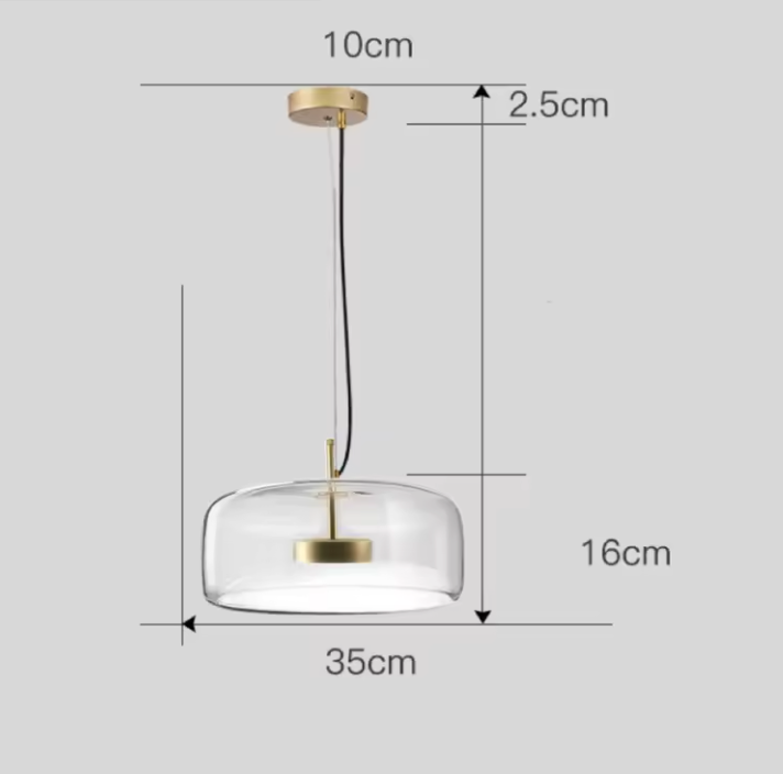 Hotel Glass Pendant Light – Luxury Glass Hanging Lamp | Elegant Contemporary Ceiling Lighting