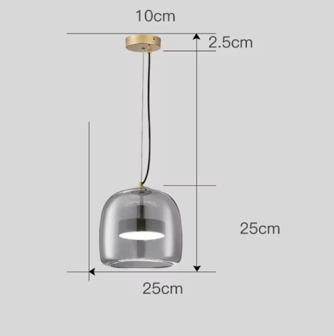 Hotel Glass Pendant Light – Luxury Glass Hanging Lamp | Elegant Contemporary Ceiling Lighting