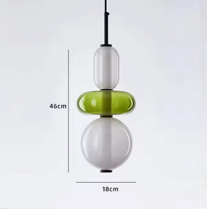 Candied Glass Pendant Light – Colourful Modern Hanging Lamp | Artistic Contemporary Ceiling Lighting