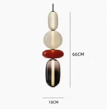 Candied Glass Pendant Light – Colourful Modern Hanging Lamp | Artistic Contemporary Ceiling Lighting