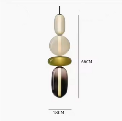 Candied Glass Pendant Light – Colourful Modern Hanging Lamp | Artistic Contemporary Ceiling Lighting