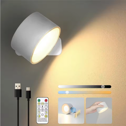 FlexiBeam Wireless Wall Light – Rechargeable Magnetic LED Lamp | 360° Adjustable Ambient Lighting
