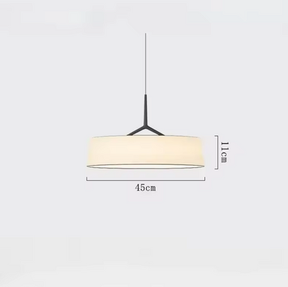 LunaWeave Pendant Light – Minimalist Fabric Ceiling Lamp | Contemporary LED Ambient Lighting