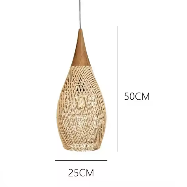 BaliWeave Pendant Light – Handwoven Rattan Ceiling Lamp | Southeast Asian Natural Lighting