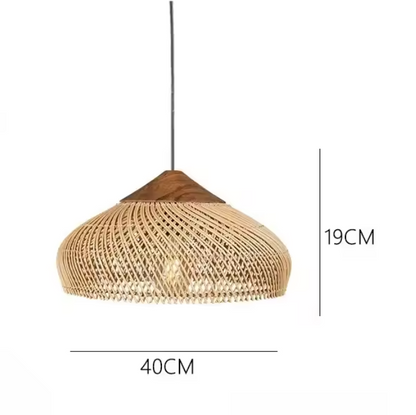 BaliWeave Pendant Light – Handwoven Rattan Ceiling Lamp | Southeast Asian Natural Lighting