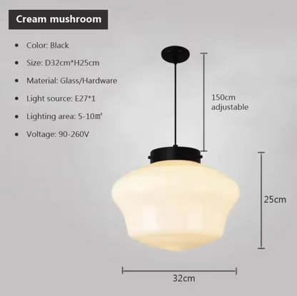 Aurelia Globe Pendant Light – Mid-Century Glass Ceiling Lamp | Art Deco Statement Lighting