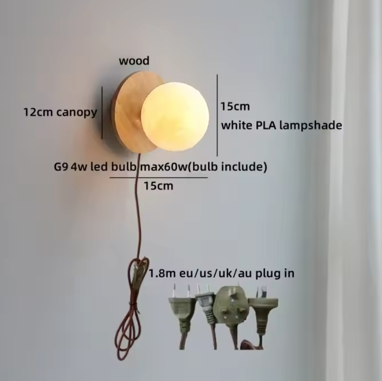Satori Globe Wall Light – Japanese-Inspired Glass Wall Lamp | Luxury Copper Accent Lighting
