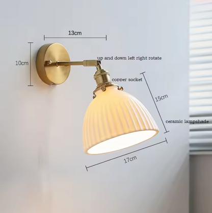 Takumi Glow Wall Light – Handcrafted Ceramic Wall Lamp | Japanese Minimalist Accent Lighting