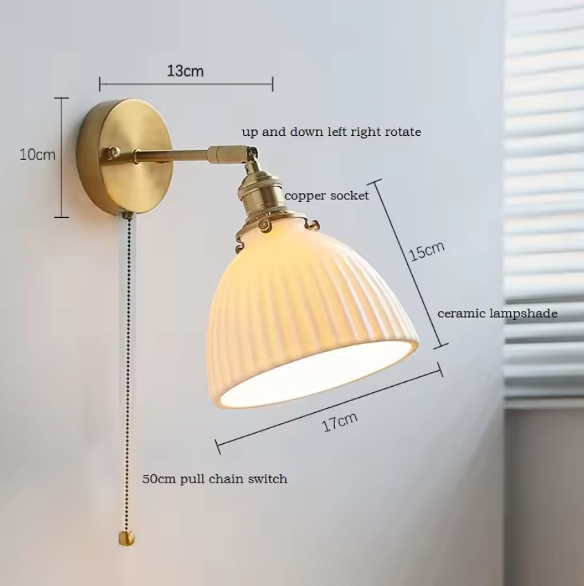 Takumi Glow Wall Light – Handcrafted Ceramic Wall Lamp | Japanese Minimalist Accent Lighting