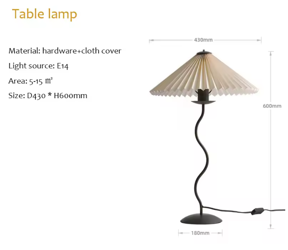 Forma Wave Table Lamp – Sculptural Designer Lighting | Contemporary Statement Piece