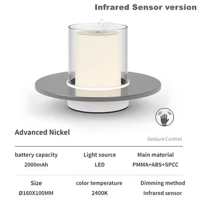 AuraFlame LED Mood Light – Induction Candle Lamp | Modern Ambient Lighting