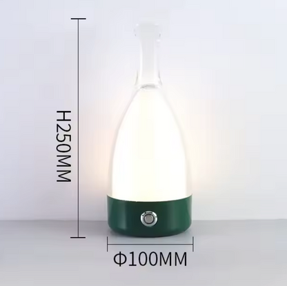 VinoGlow Rechargeable Table Lamp – Decorative Bottle Light | Dimmable Ambient LED Design
