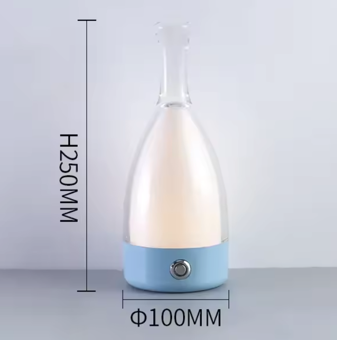 VinoGlow Rechargeable Table Lamp – Decorative Bottle Light | Dimmable Ambient LED Design