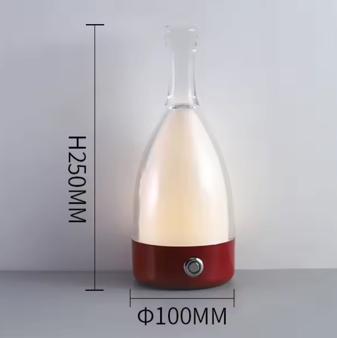 VinoGlow Rechargeable Table Lamp – Decorative Bottle Light | Dimmable Ambient LED Design