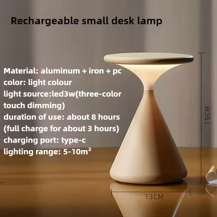 Lunare Rechargeable Table Lamp – Cordless Ambient Lighting | Premium Dimmable LED Design