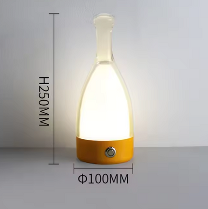 Rechargeable Wine Bottle Night Light – Decorative LED Table Lamp with Touch Control