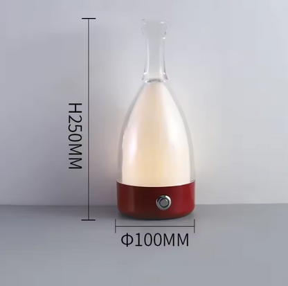 Rechargeable Wine Bottle Night Light – Decorative LED Table Lamp with Touch Control