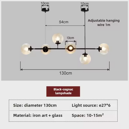 Orb Glass Globe Pendant Light – Modern Multi-Globe Hanging Lamp