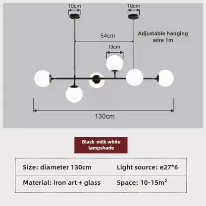 Orb Glass Globe Pendant Light – Modern Multi-Globe Hanging Lamp