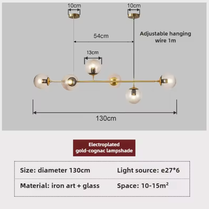 Orb Glass Globe Pendant Light – Modern Multi-Globe Hanging Lamp