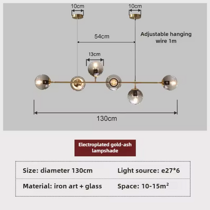 Orb Glass Globe Pendant Light – Modern Multi-Globe Hanging Lamp