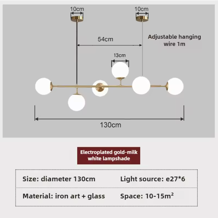 Orb Glass Globe Pendant Light – Modern Multi-Globe Hanging Lamp