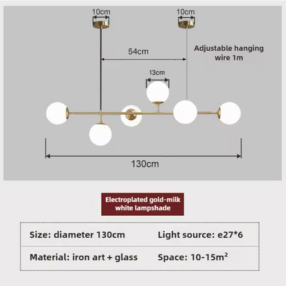 Orb Glass Globe Pendant Light – Modern Multi-Globe Hanging Lamp