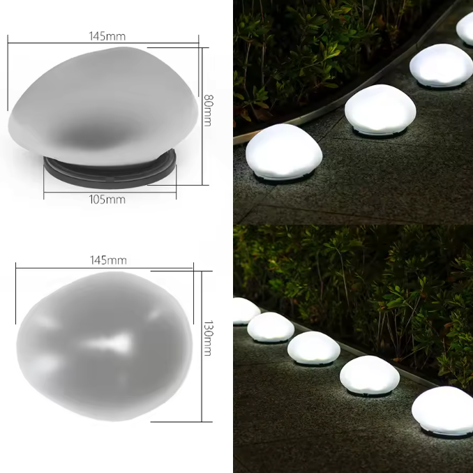 StoneGlow Solar Garden Light – Waterproof Pebble Outdoor Lamp | Decorative LED Lighting for Gardens & Patios