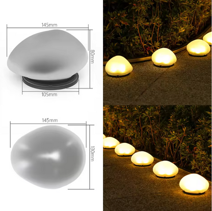 StoneGlow Solar Garden Light – Waterproof Pebble Outdoor Lamp | Decorative LED Lighting for Gardens & Patios