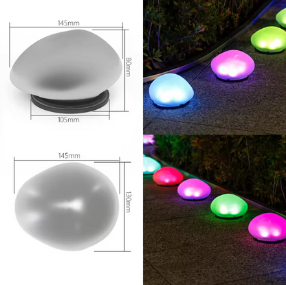 StoneGlow Solar Garden Light – Waterproof Pebble Outdoor Lamp | Decorative LED Lighting for Gardens & Patios