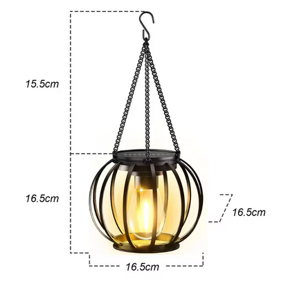 Solastra Lantern Light – Solar LED Garden Lantern | Decorative Outdoor Hanging Light with Warm Ambient Glow
