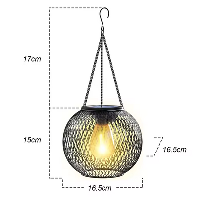 Solastra Lantern Light – Solar LED Garden Lantern | Decorative Outdoor Hanging Light with Warm Ambient Glow