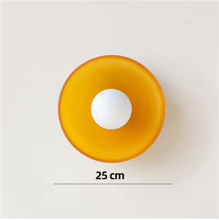 Orbessa Round Ceiling Light – Modern Glass Flush Mount Lamp | Minimalist Interior Lighting for Contemporary Spaces