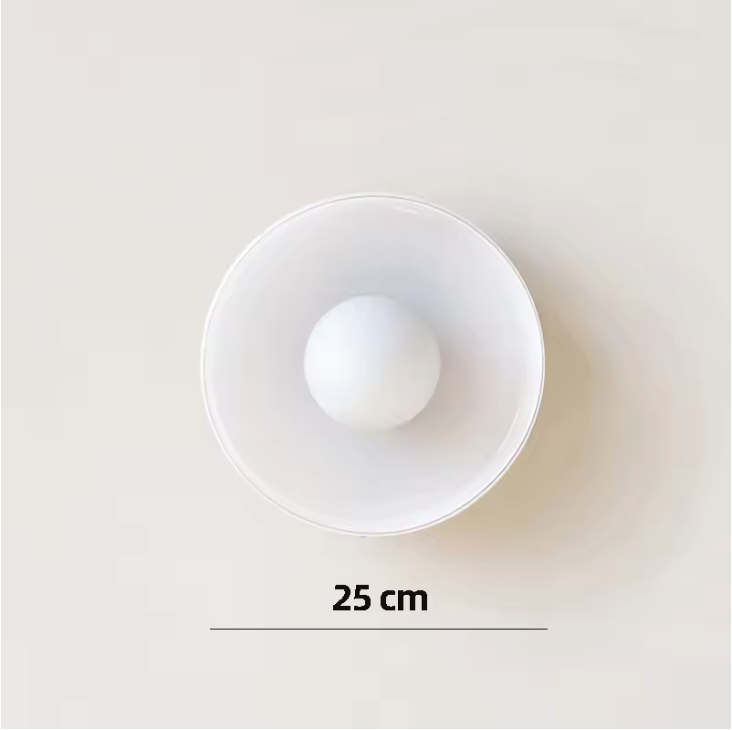 Orbessa Round Ceiling Light – Modern Glass Flush Mount Lamp | Minimalist Interior Lighting for Contemporary Spaces