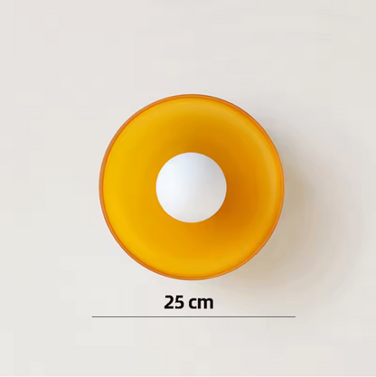 Orbessa Round Ceiling Light – Modern Glass Flush Mount Lamp | Minimalist Interior Lighting for Contemporary Spaces