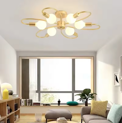 BLOOM Ceiling Light – Sculptural Glass Chandelier | Modern Geometric Statement Lighting