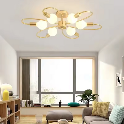 BLOOM Ceiling Light – Sculptural Glass Chandelier | Modern Geometric Statement Lighting
