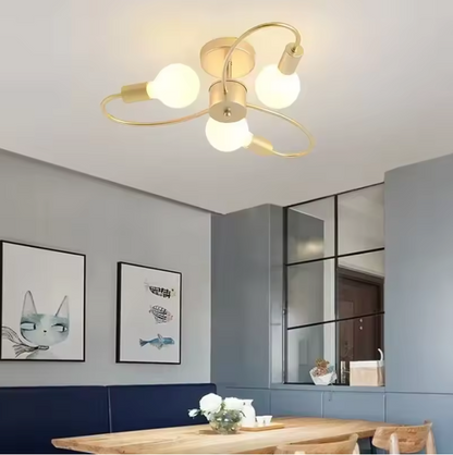 BLOOM Ceiling Light – Sculptural Glass Chandelier | Modern Geometric Statement Lighting