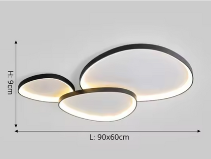 DEWY Ceiling Light – Artistic Three-Part LED Ceiling Lamp | Modern Sculptural Ambient Lighting