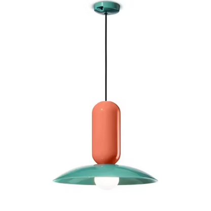 Macaron Frisbee Pendant Light – Playful Modern Hanging Lamp | Colourful Scandinavian Ceiling Lighting