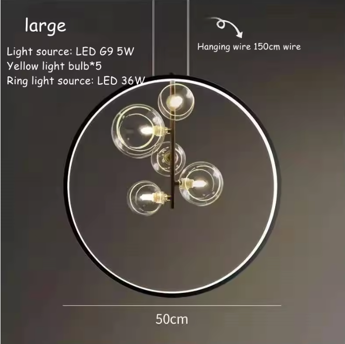 Industrial Glass Pendant Light – Modern Vintage Cage Chandelier | Elegant Ambient Interior Lighting