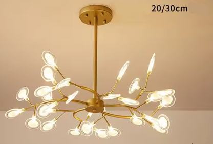 Twig Firefly Chandelier – Modern Sculptural Ceiling Light | Minimalist Ambient Statement Lighting