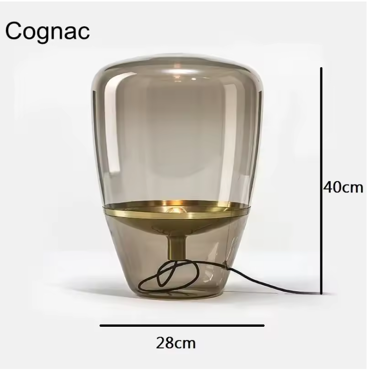 AuroraGlow – Nordic Designer Glass Table Lamp