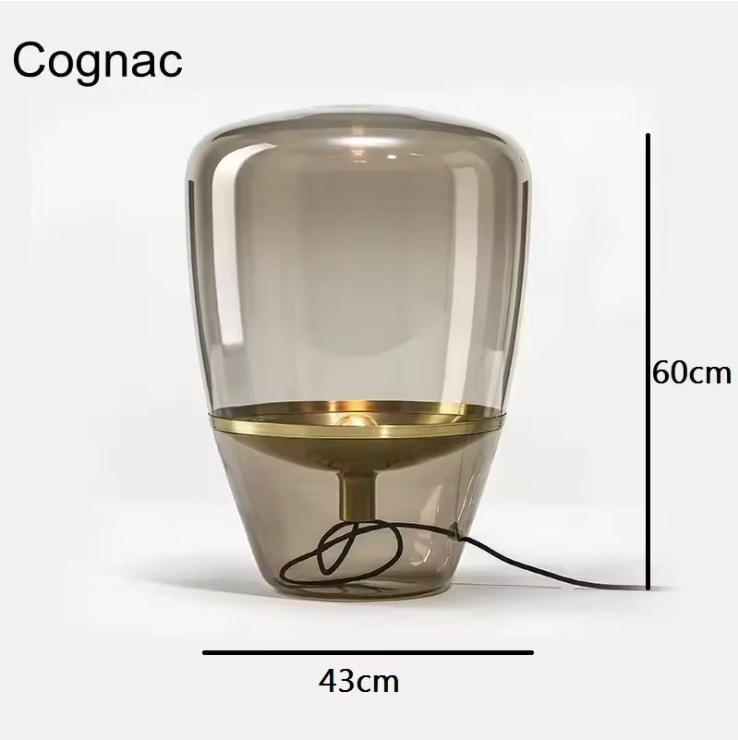 AuroraGlow – Nordic Designer Glass Table Lamp