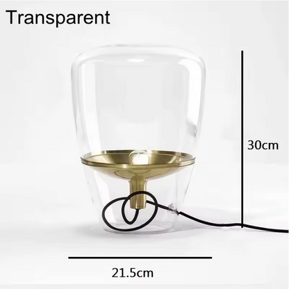 AuroraGlow – Nordic Designer Glass Table Lamp