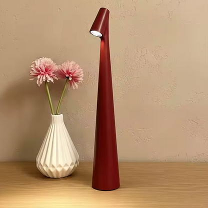 Elegant LED Table Lamp – Sculptural Rechargeable Lighting with Minimalist Design