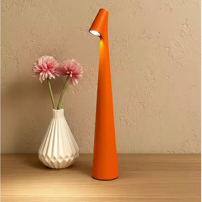 Elegant LED Table Lamp – Sculptural Rechargeable Lighting with Minimalist Design