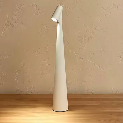 Elegant LED Table Lamp – Sculptural Rechargeable Lighting with Minimalist Design